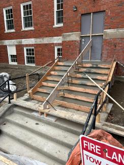Ben Rush exterior concrete steps